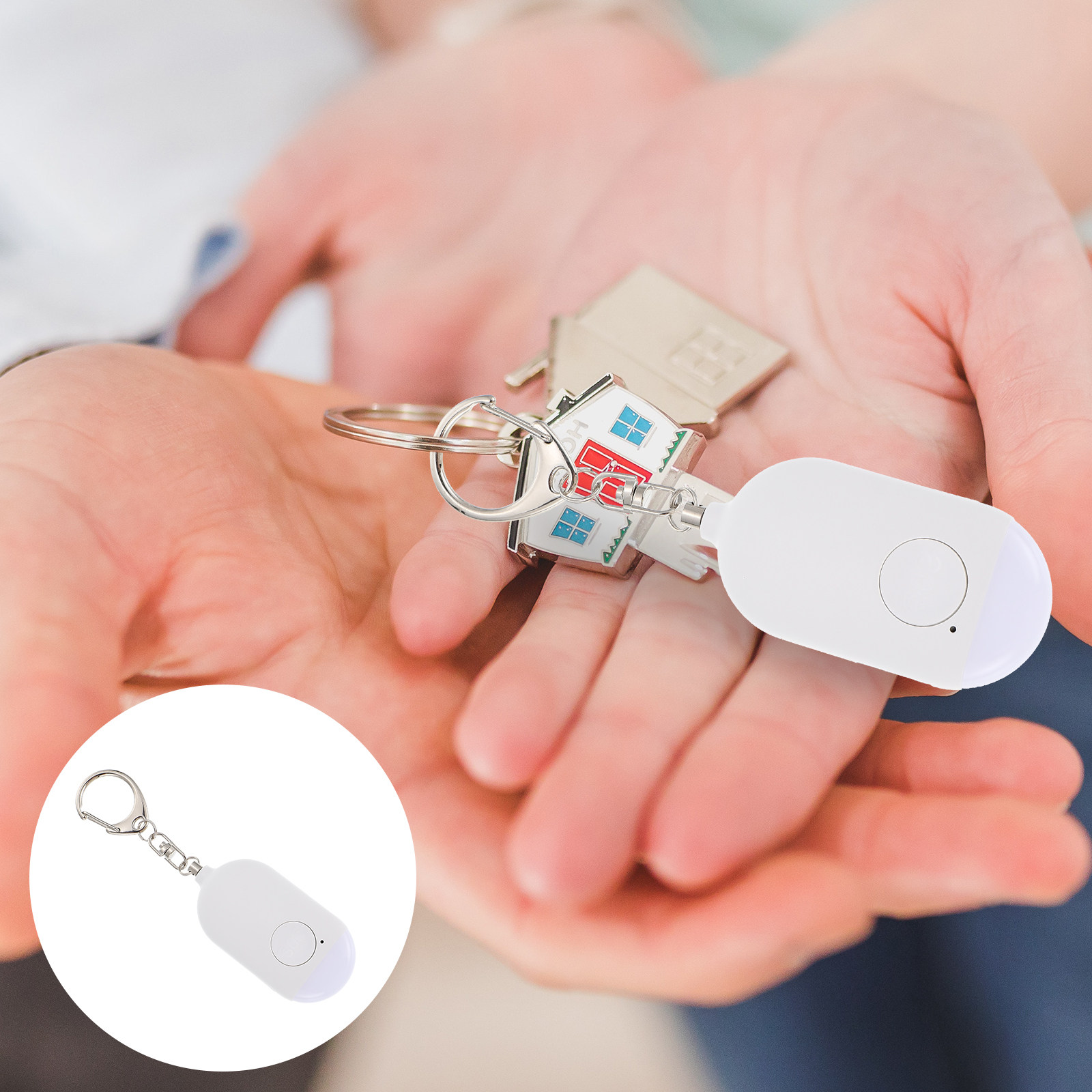 Personal Alarm Keychain - 1Set Persoonlijk Alarm Oplaadbaar Draagbaar Mini