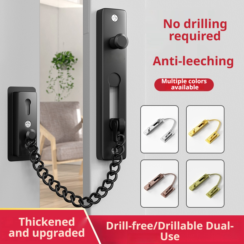 Security Chain Door - Deurkettingslot roestvrij staal beveiligingsketting met veer
