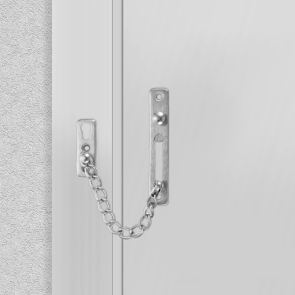 Security Chain Door - 2 stuks deurbeveiligingsketting, robuust roestvrijstalen anti-diefstalslot