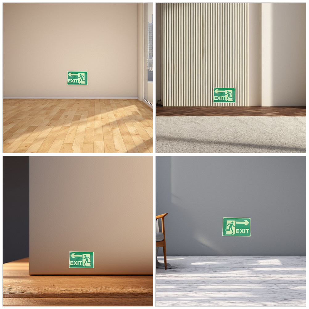 4 stuks Glow-in-the-dark noodu - Emergency Exit Sign recensie en prijs