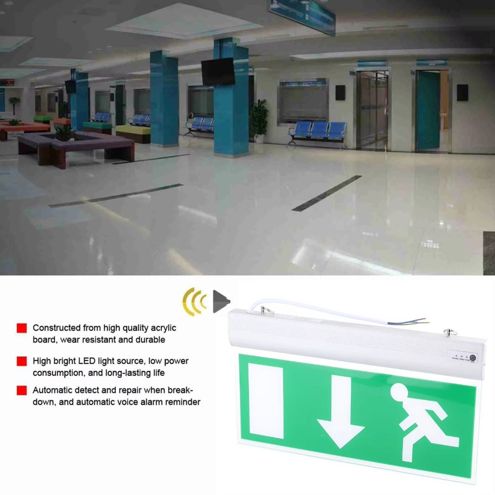 Commerciële LED-noodverlichtin - Emergency Exit Sign recensie en prijs